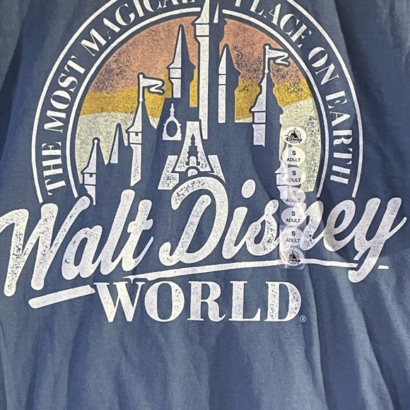 Disney World T-Shirt Blue Adult Small NWT - Picture 3 of 5